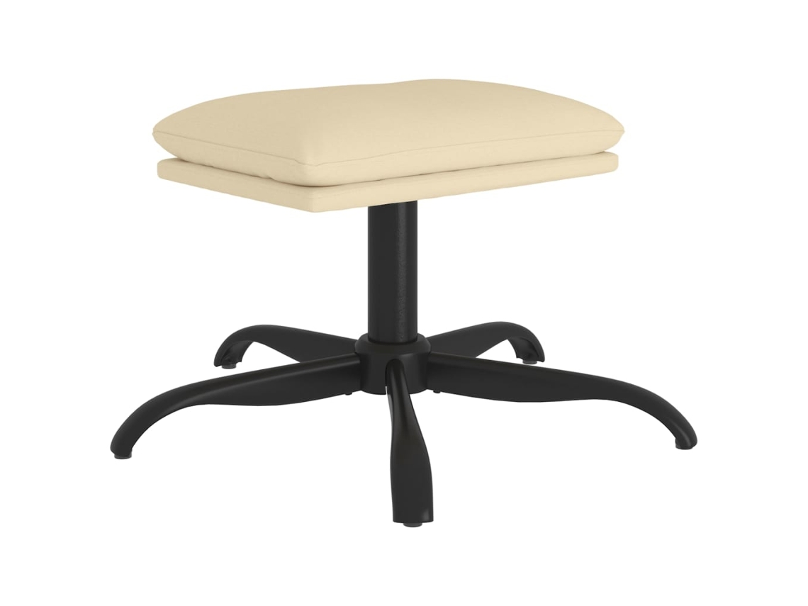 Footstool, Footstools Vidaxl Creme Tecido (n/a)