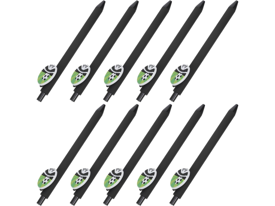 Pacote Com 10 Mini Canetas Esferográficas Retráteis De Futebol Americano, De Tinta Macia Para Escrita À Mão,