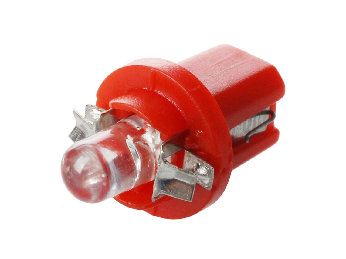 Lâmpada Led B8 para Painel de Instrumentos com Suporte Cor: Vermelho Acessório de Iluminação Automóvel (tuning) (t5)