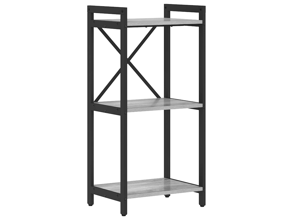 Vidaxl Estante 40 X 30 X 85 Cm Derivados De Madeira Sonoma Cinzento