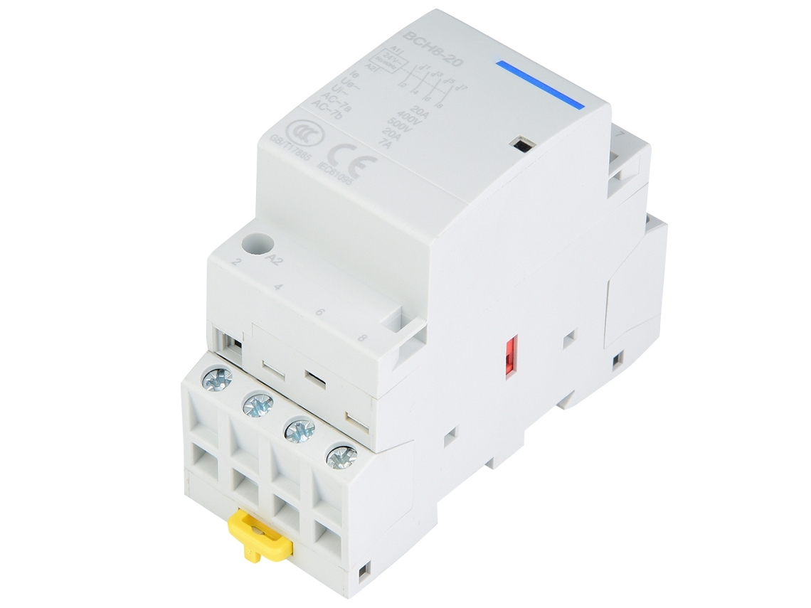 Contator De Ar Condicionado Doméstico Laxiscreed 4p 20a Para Montagem Em Carril Din