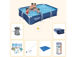 Bestway Piscina Bestway Steel Pro Retangular - 300x201x66 Cm - 7-peças S22253