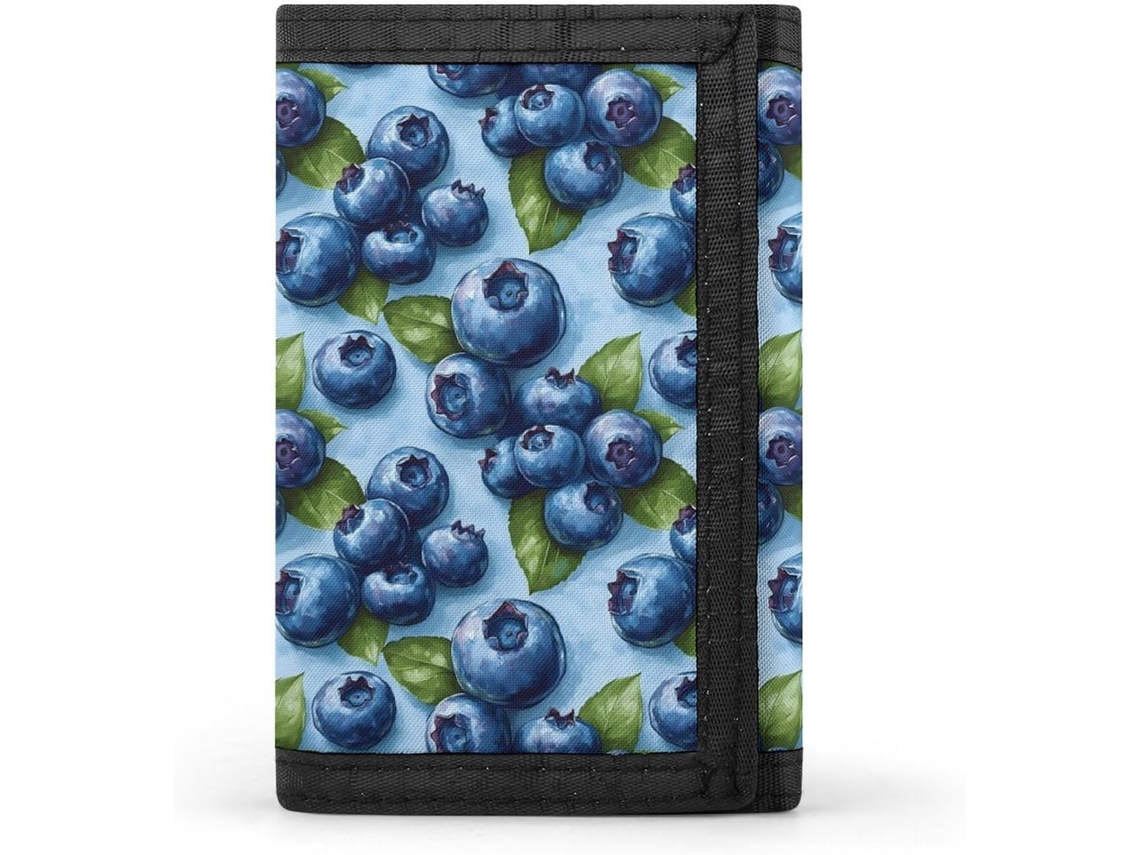Carteira Masculina Blueberry EOOCOO compacta e dobrável
