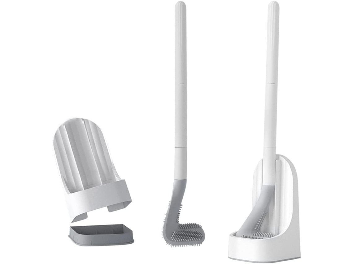 Escova Sanitária Estilo Golfe AQUAFORGE com Suporte e Cabo Longo