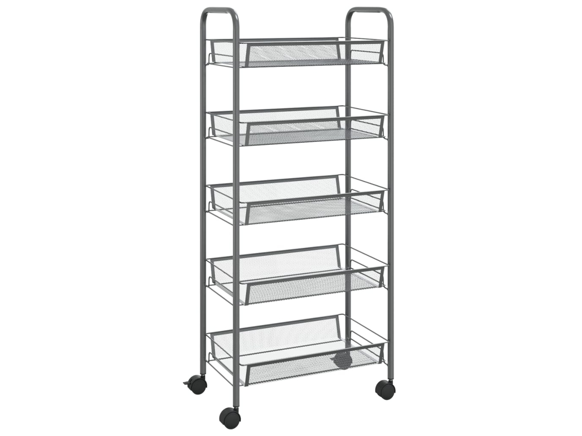 Kitchen Trolley, Kitchen Trolleys Vidaxl Cinzeto Ferro (46 X 26 X 105 Cm)