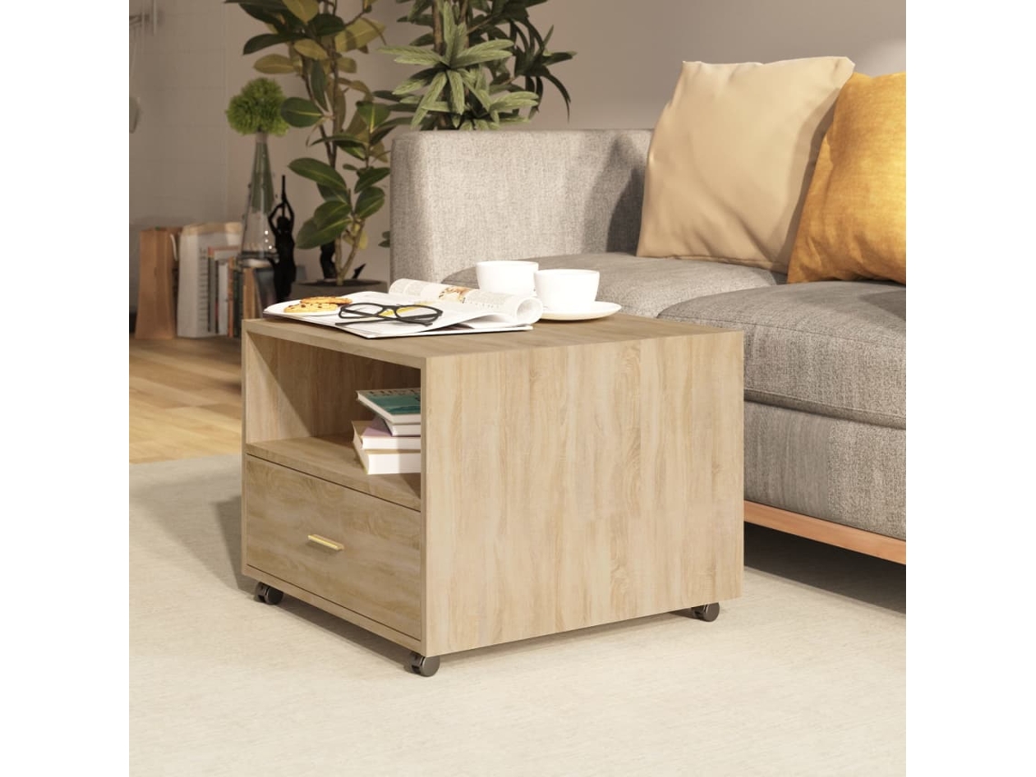 Vidaxl Mesa De Centro 55x55x40 Madeira Processada Carvalho Sonoma