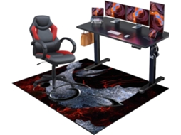 Tapete Cadeira Gamer Protetor Piso Escritório Antiderrapante 90 X 140 Cm Pisos Duros | Cadeiras