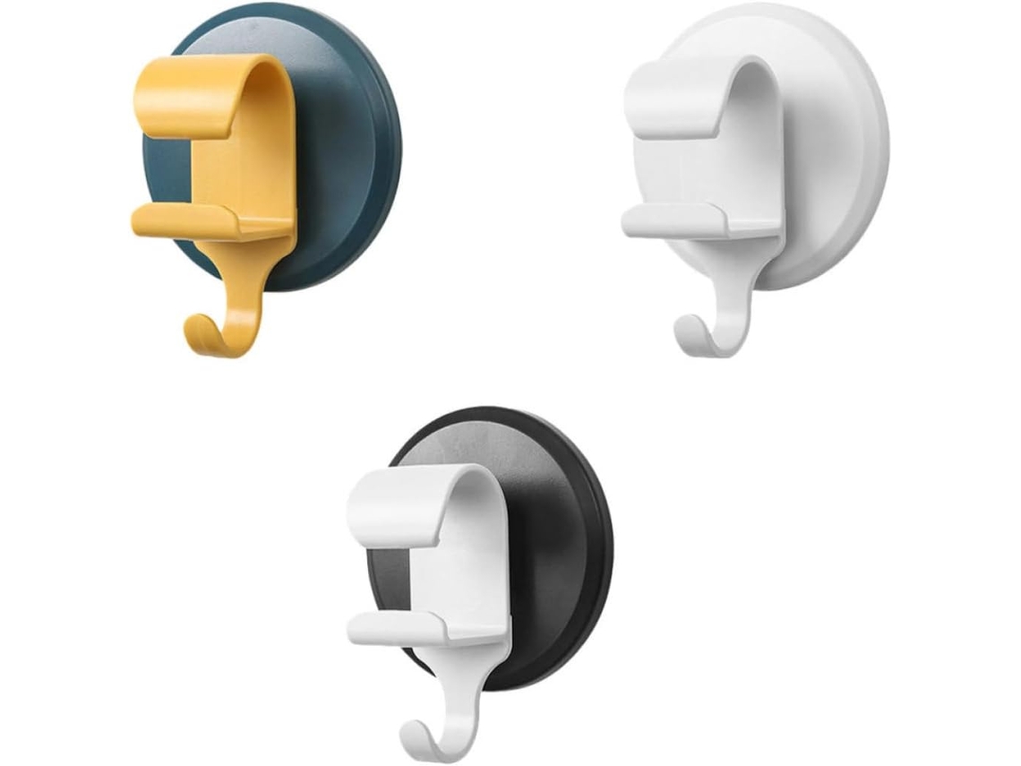 Conjunto De 3-prateleiras Parede Toyandona Com Design Autoadesivo, Material Abs, Instalação Sem Furos, Para Banheiro