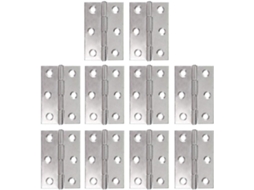 Pacote Com 10 Dobradiças De Aço Inoxidável, Para Piano, Dobráveis, Para Armários