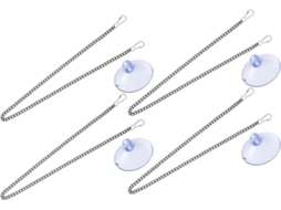 Stobok Conjunto De 4-ganchos Com Ventosas Para Janelas Vidro, Com 4-ventosas De Pvc E Metal Para Vitrais Vasos Flores