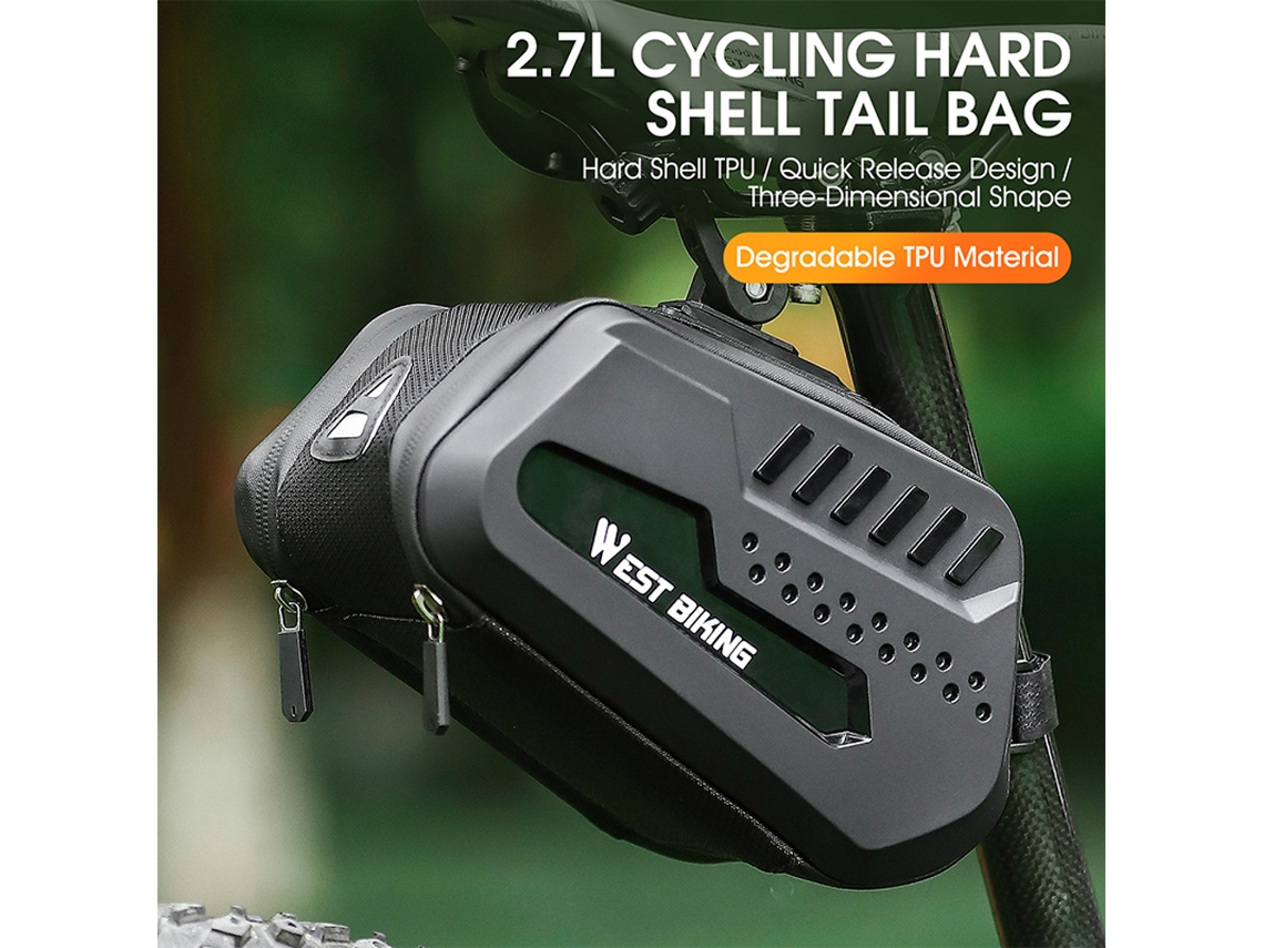 Bolsa De Ciclismo Sob O Banco À Prova D'água Com Grande Capacidade Acesso Rápido Acessório De Bicicleta
