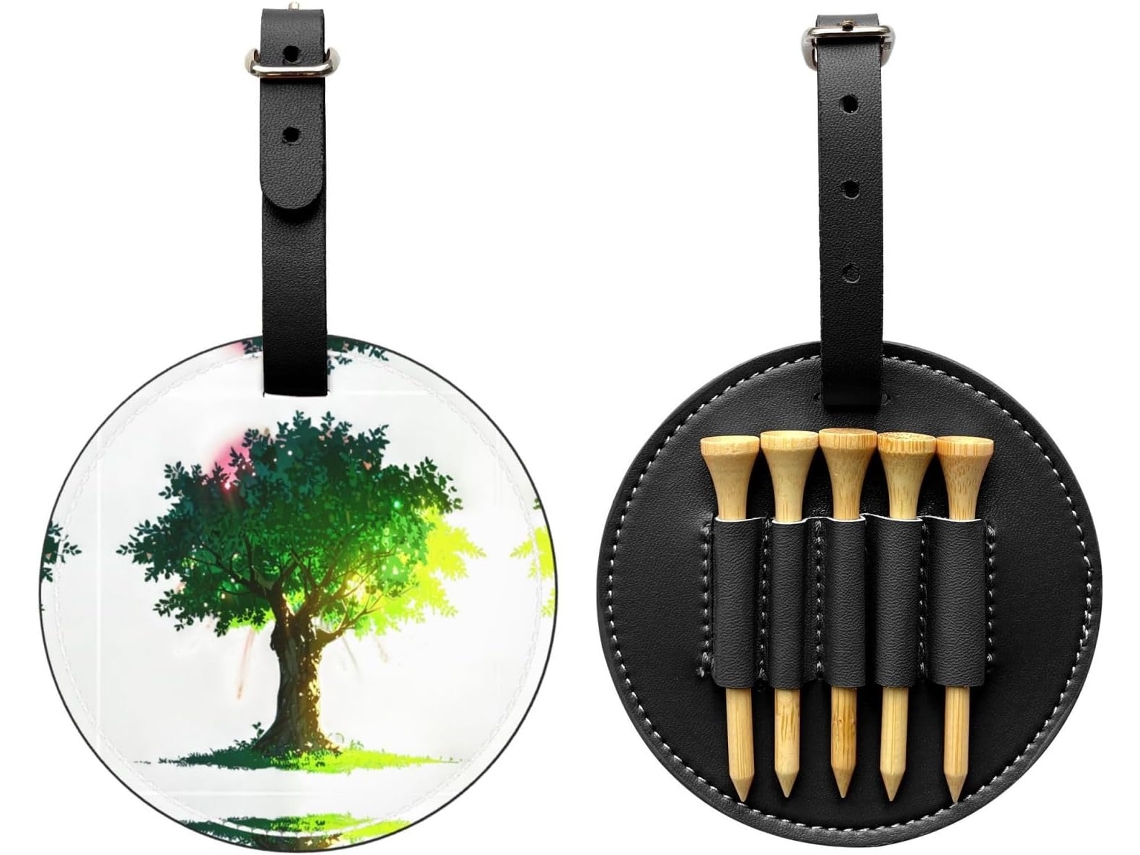 Bolsa para Tees de Golfe Big Tree In The Sun, Preta | S/MARCA