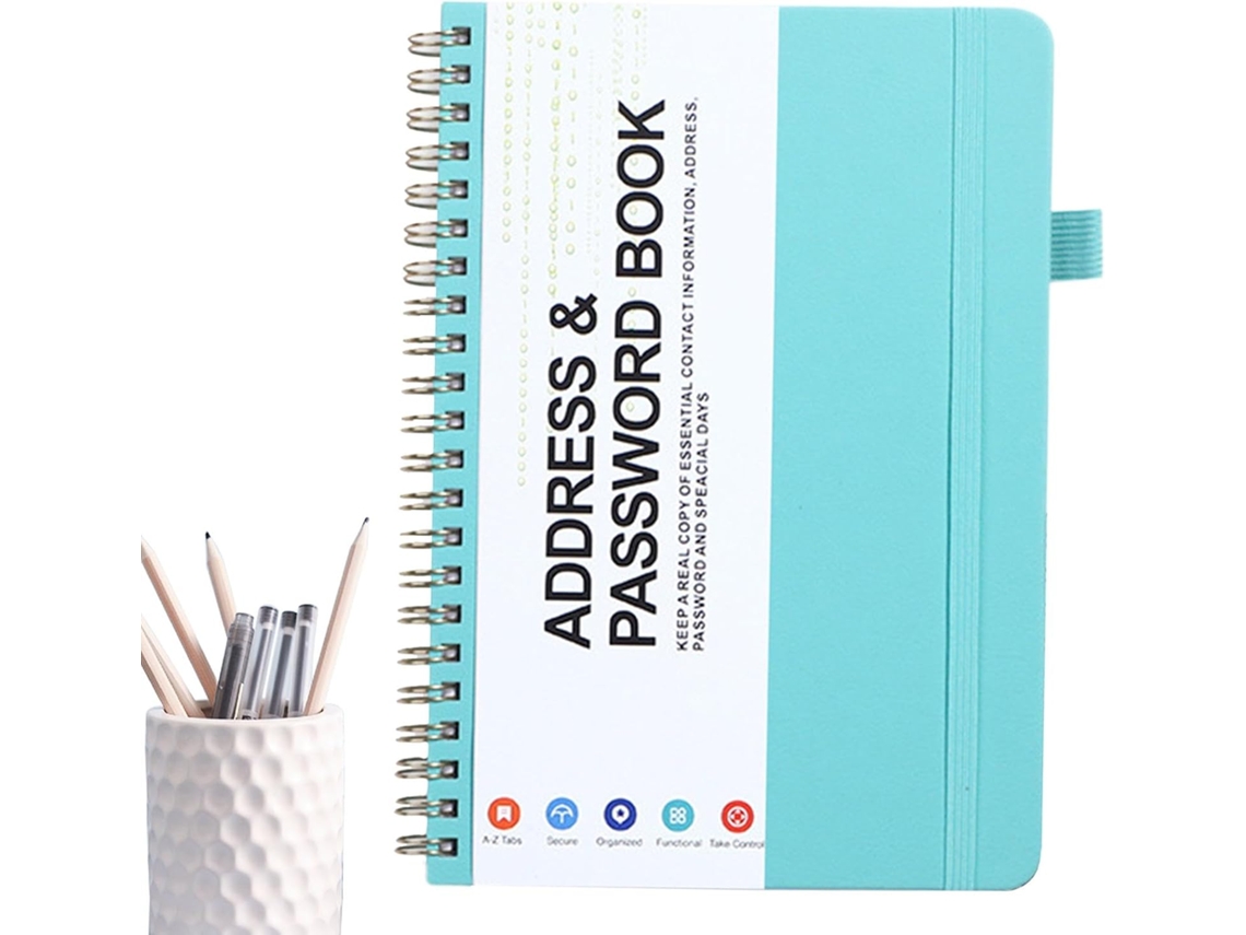 Livro Senhas, Agenda Com Abas Alfabéticas, Bloco Notas Organizador De Senhas Endereços, Pequenos Livros