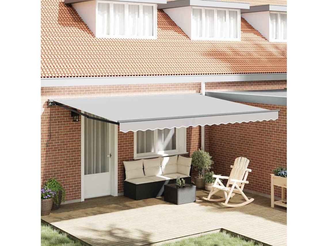 Vidaxl Estrutura De Toldo Manual Ajustável Antracite 4,5 × 3 M Aço