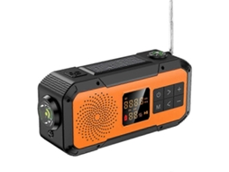 Banco De Rádio Portátil Movido A Energia Solar E Acionado Manualmente Olysi Shop