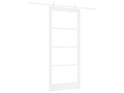 Conjunto 1 Porta Deslizante Vidaxl Branco Madeira De Pinho Maciça (93 X 211 Cm)