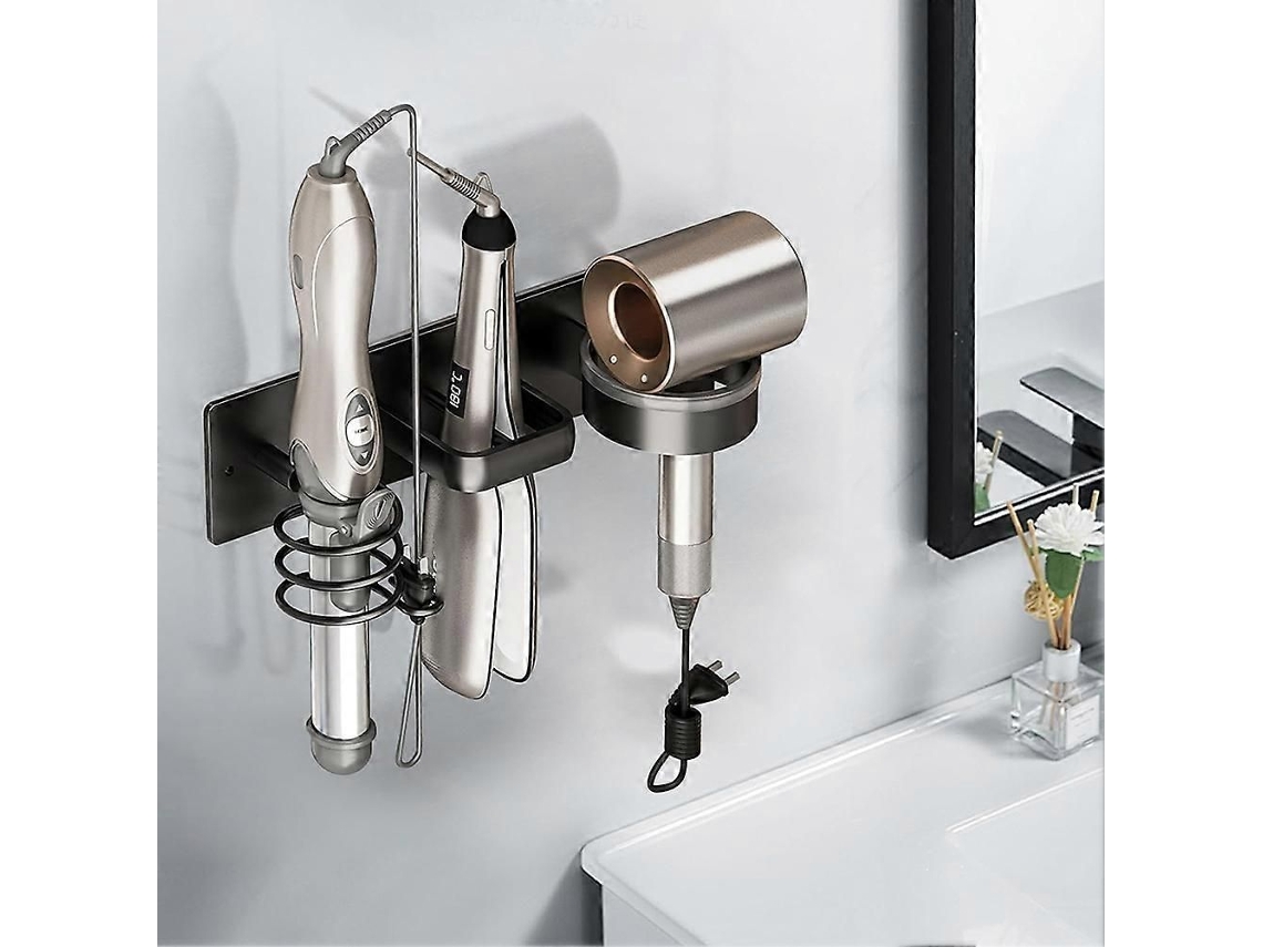 Suporte de Parede para Secadora Cabelo Organizador Metal Cabelo, Modelador Cachos e Chapin Ha. GOKOCO