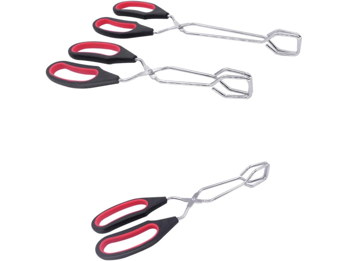 Pinças Para Churrasco De 2 Peças, Pinças Multifuncionais De Aço Inoxidável Para Carne, Massas E Culinária, Resistentes