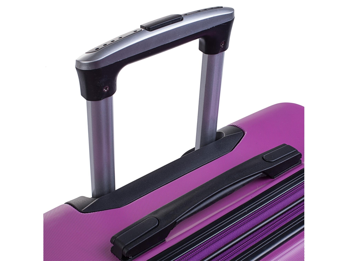 Mala de Viagem Grande ITACA Rígida com 4 Rodas Roxo (100 L) | Worten.pt