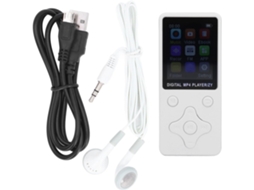 Reprodutor de MP3/MP4 de 64 GB com Bluetooth, tela de 1/8 de polegada, design esportivo portátil, áudio HiFi sem perdas de 1,8 polegadas, suporte.