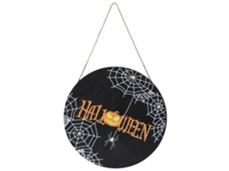 Placa De Boas-vindas Teia De Aranha Halloween Padrão Decorativo