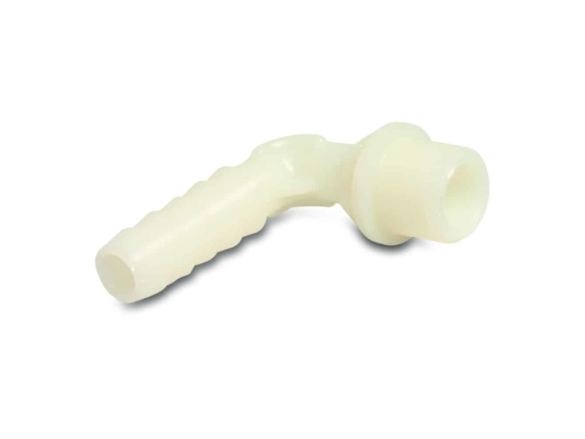 Conector De Mangueira 16mm Angular Em Plástico Com Conexão Espigão X Ag 1/2 Klasebo
