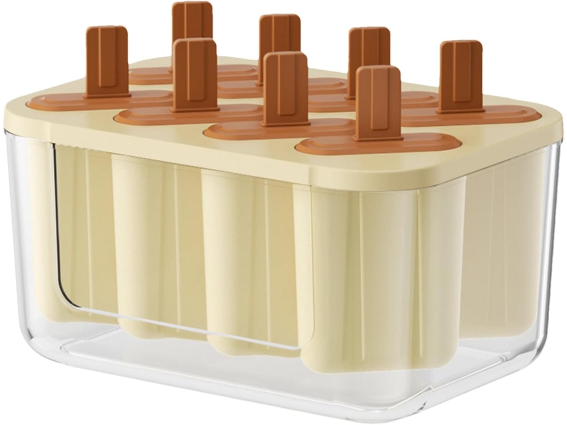 Formas Para Picolé Forma De Silicone Com 8 Cavidades Para Fazer Picolés Fácil De Desenformar U Gokoco