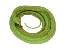 Walshlxq modelo de Serpiente Simulada de 130cm Lifelike Vivid Soft Touch Amigável com o Meio Ambiente Brinquedo para Maiores de 3 Anos Verde