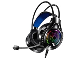 Fone Gamer com Canal 7.1, RGB, Usb, 3.5mm, Ajustável, Macio, para Computador | S/MARCA