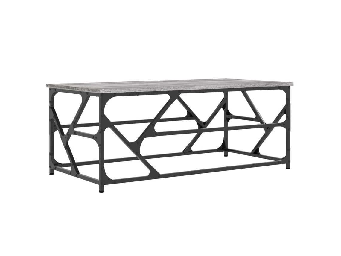 Coffee Table, Coffee Tables Vidaxl Cinzeto Madeira Processada (100 X 50 X 40 Cm)