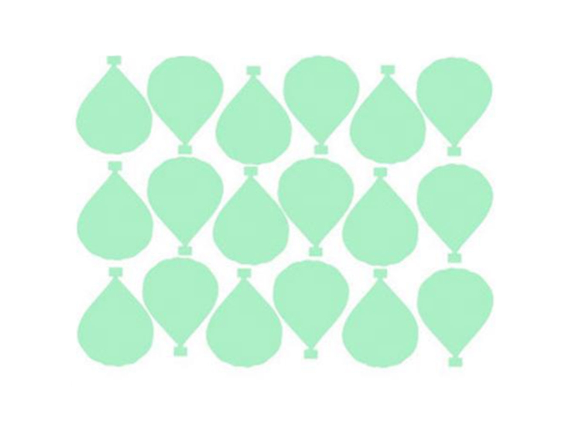 Adesivo luminoso de balões bonitos decorativo para sala de estar e quarto parede vinil 18pcs | S/MARCA