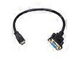 Cabo adaptador conversor mini HDMI para VGA macho para fêmea (0,3 m, 30 cm) Slowmoose