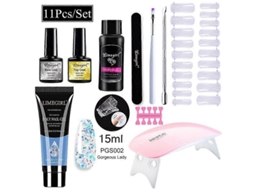 Conjunto de Manicure com Lâmpada Led 54 W, Unhas 20.000 Rpm, Máquina Broca para Unhas, Kit D e Gel Uv GOKOCO
