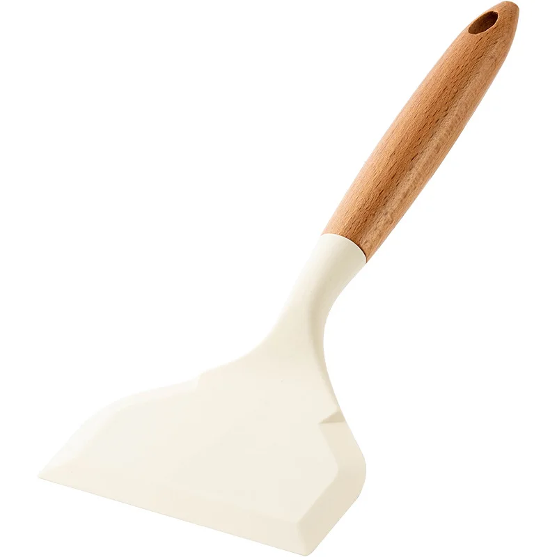 Utensílios de Cozinha em Silicone de Qualidade Alimentar, Espátula de Cozinha MDUG (branco)