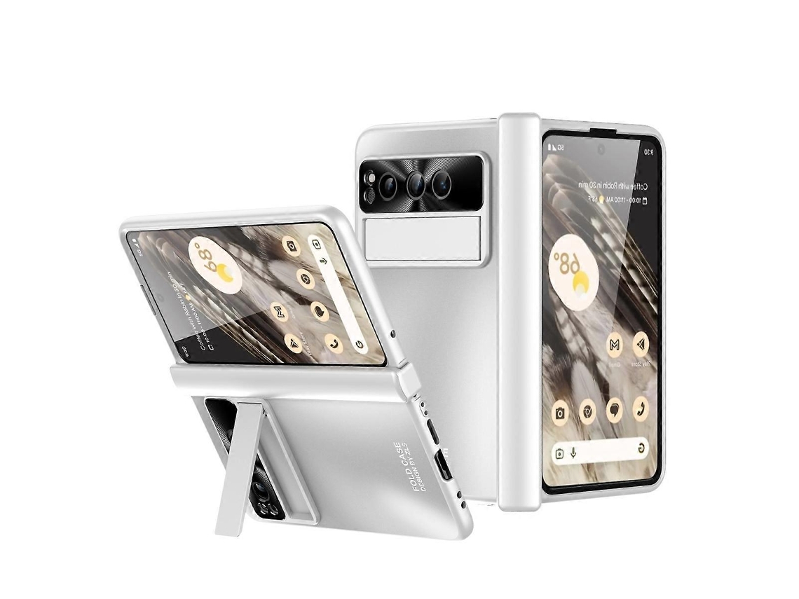 Capa De Celular Dobrável Com Galvanoplastia Integrada E Tudo Incluído Com Compartimento Para Caneta E Dobradiça Para Google Pixel Fold