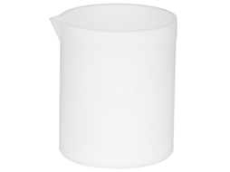 Vaso Medidor De Laboratório De Ptfe Resistente A Ácidos E Bases, Branco, Antiaderente, Com Alta Lubrificação (100 Ml)