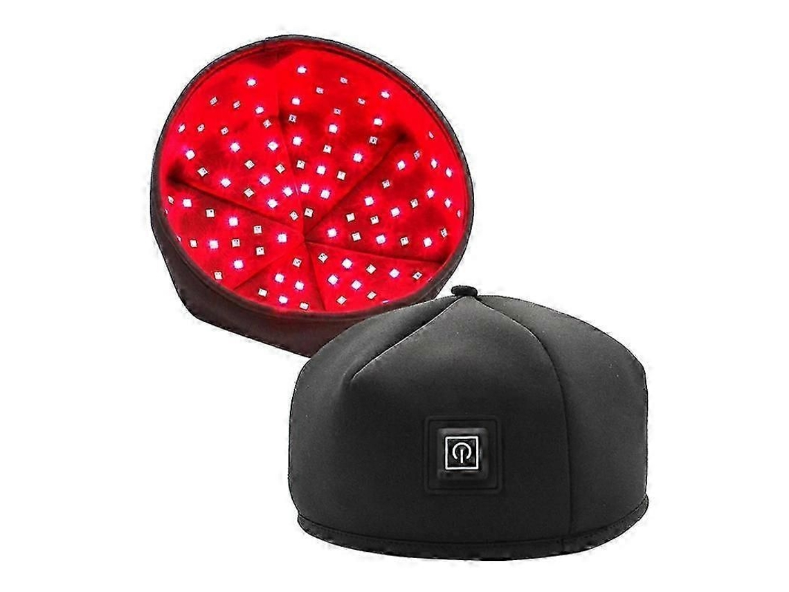 Chapéu de Terapia Luz Infravermelha Vermelha Capacete Tratamento Crescimento Perda Cabelo S Zrh A vblack Szrh Av GOKOCO
