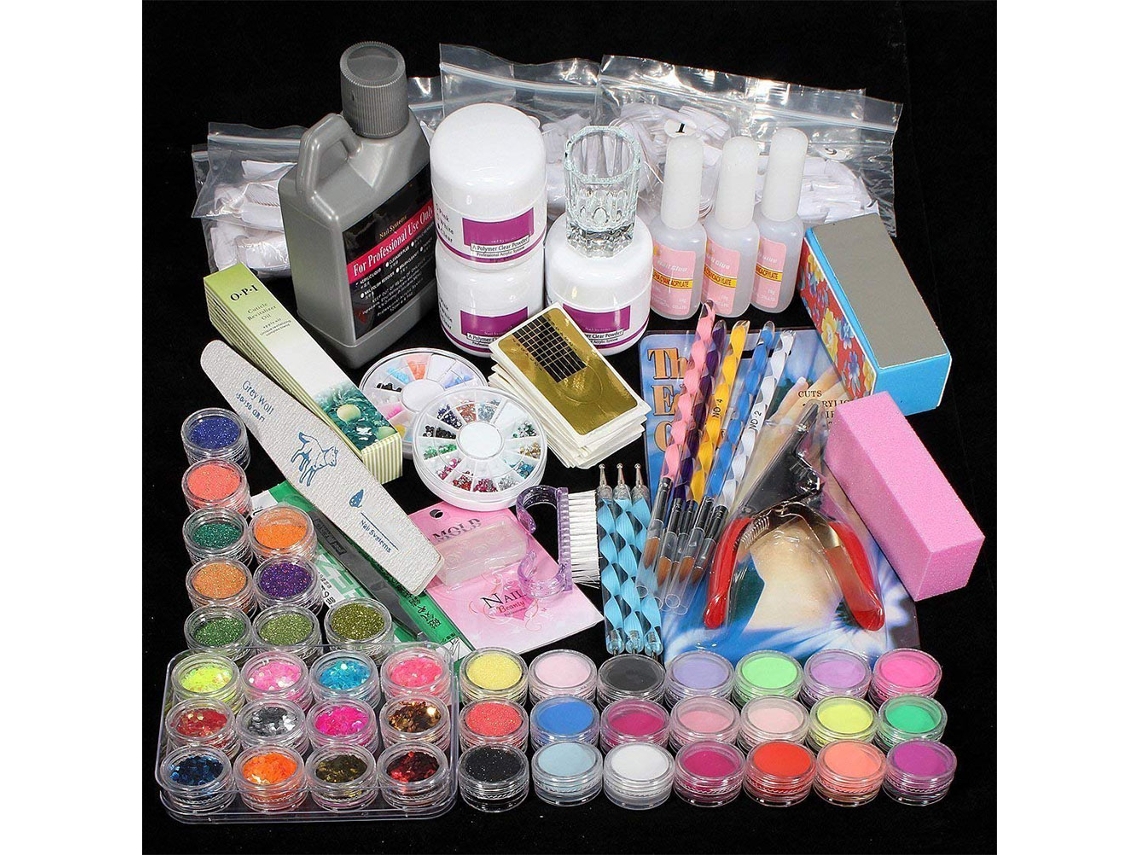 Conjunto de unhas acrílicas e gel UV para manicure faça você mesma Loja de Beleza