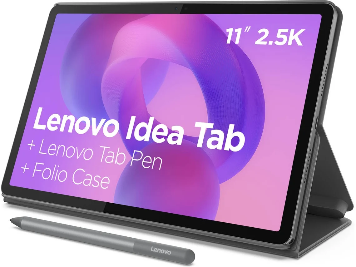 Tablet LENOVO Idea Tab (11'' - 256 GB - RAM: 8 GB - Wi-Fi - Cinzento) + Folio + Pen