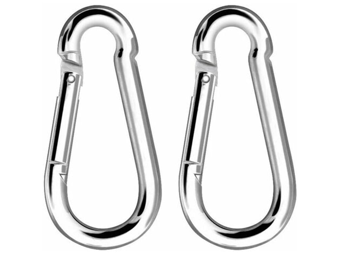 Mousquetons Grande Charge Alliage De Zinc 180kg Pour Balançoire Hamac Escalade (kit De 2pcs)