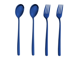 Conjunto de Garfos Coloridos para Jantar 4 Peças Talheres Modernos NEVEANCE