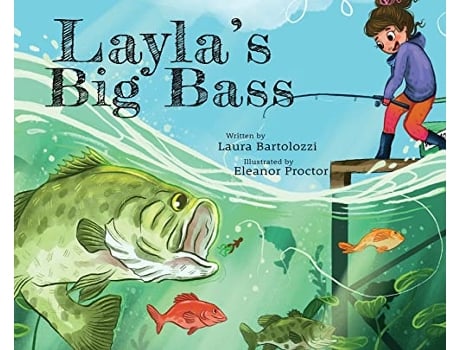 Livro Laylas Big Bass de Laura Bartolozzi (Inglês)