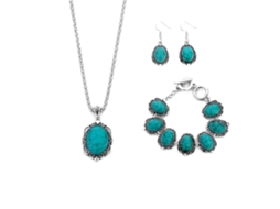 Jóias Turquesa Estilo Étnico Acessorios Femininos