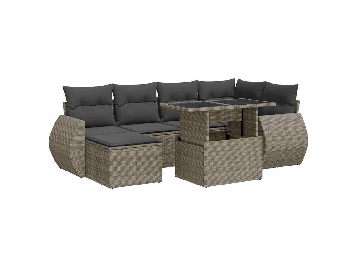 Garden Sofa Set, Garden Sofa Sets Vidaxl Cinzeto Rattan / Vime (n/a)