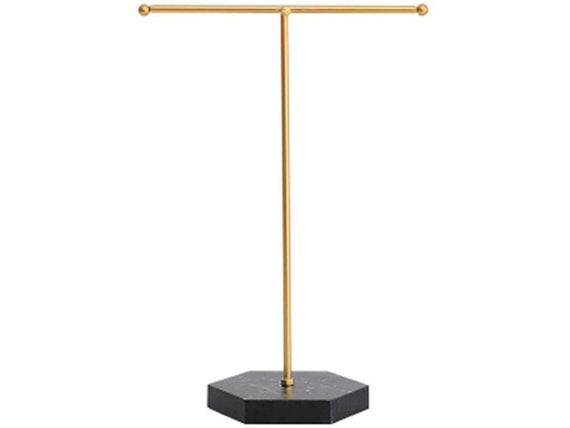 2026 soporte de Exhibición de Aretes de Metal Con Base Redonda Porta Joyería Tipo T
