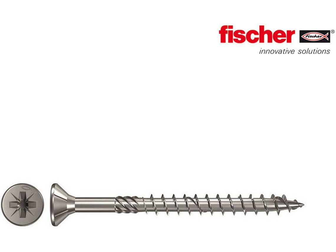 Caixa de 200 Parafusos FISCHER Fpf Ii Czp 4,0X40 Bc 670217