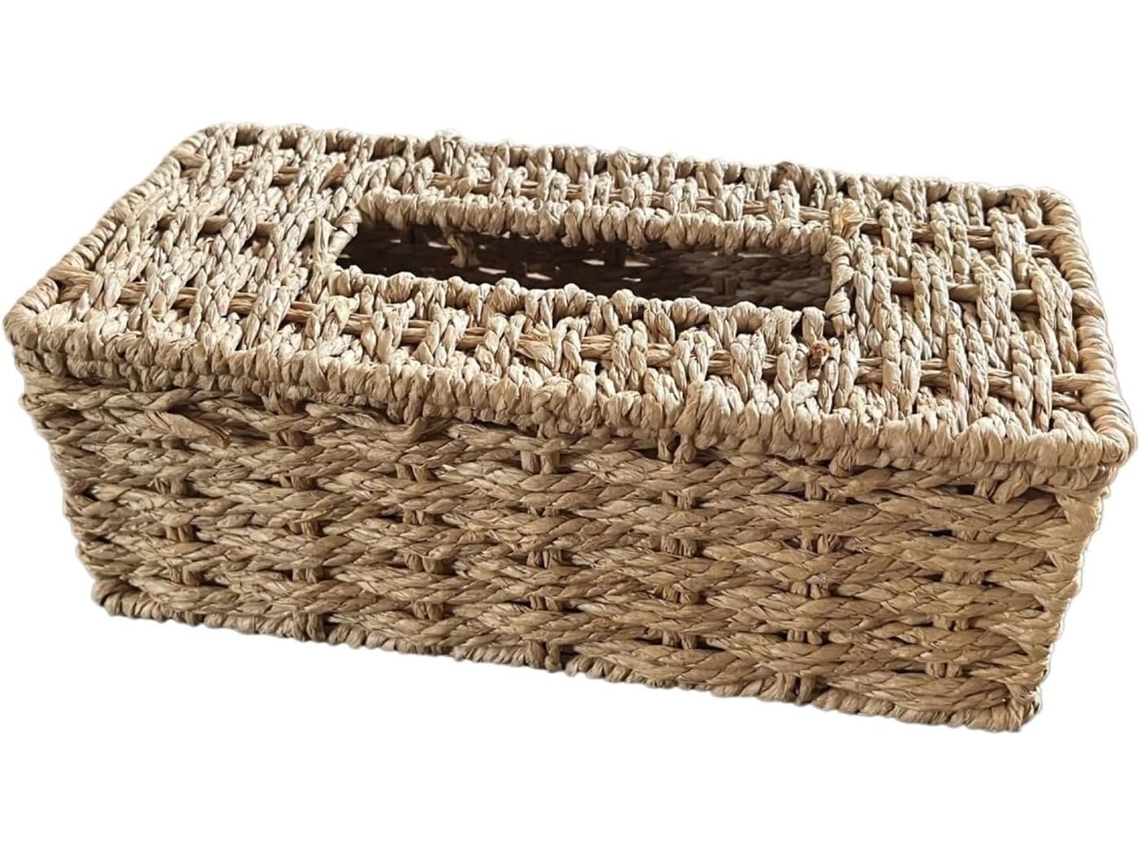 Caixa de Lenços Papel Trançado para Sala, Mobiliário, Casa, Cáqui | S/MARCA