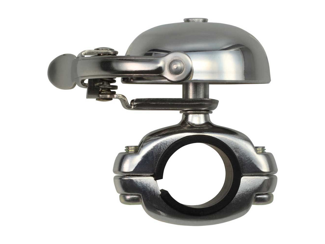 Campainha Mini Suzu Die Cast Prateadocrane Bell