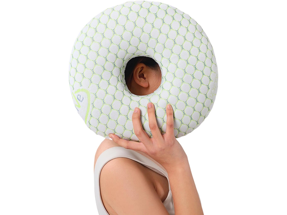 Almofada Com Alça Para Orelha, Ergonômica, Macia E Lavável |