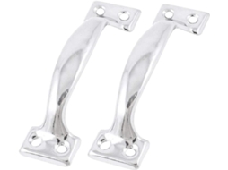 Novo Conjunto De 2 Puxadores Metal Prateado Lon0167 4, 4de Comprimento, Confiáveis E Eficazes Para Portas Gavetas De
